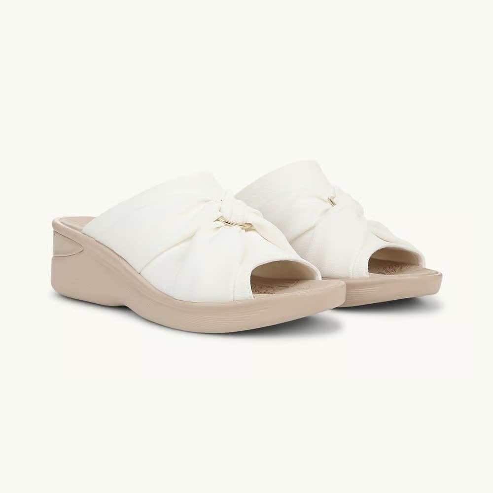 Bzees Women Serenade Wedge Slide Sandals Size 8 New With Tags